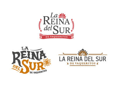 Reina del Sur (1rst designs) branding design logo mexico restaurant revolution style