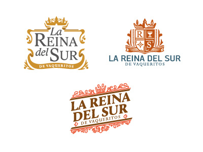 Reina del Sur (2nd designs) branding design logo mexico restaurant revolution style