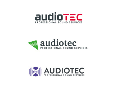 Audiotec (1rst designs) audio branding business design local logo mexico
