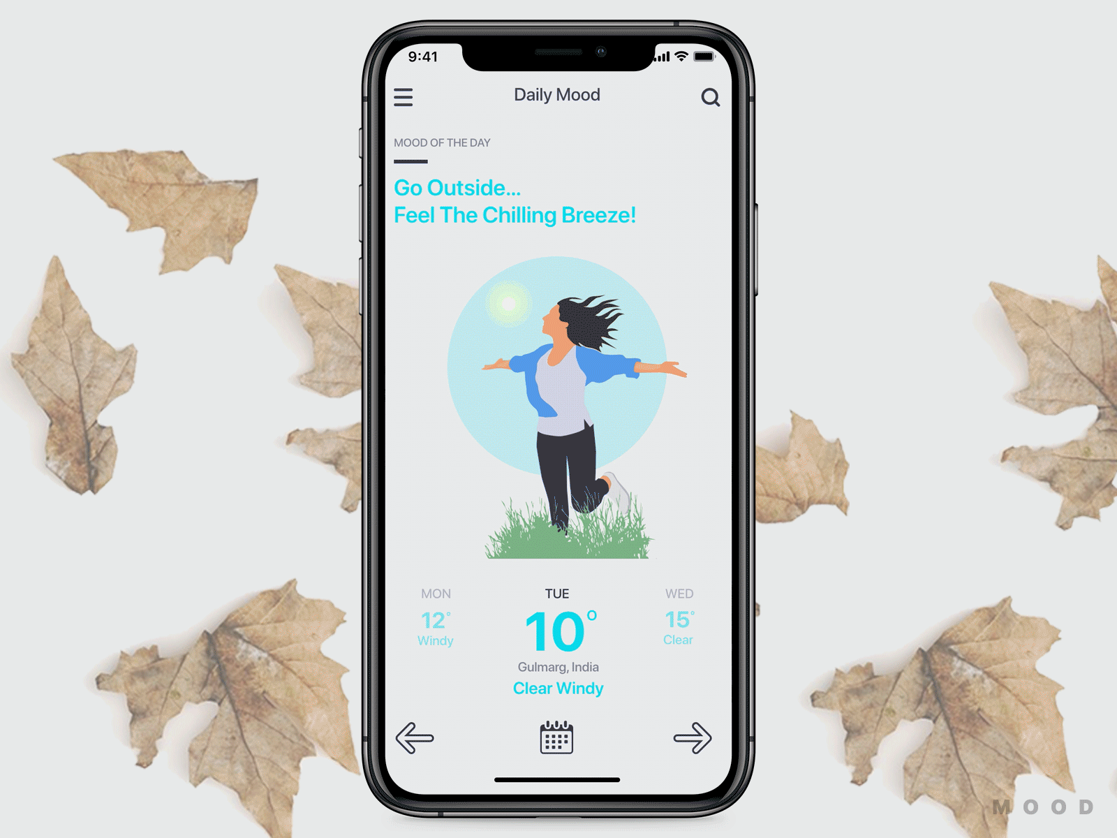 Mood adobe xd animation daily 100 daily 100 challenge dailyui037 design jombie design zombie experience follow me illustration interaction design light ui micro interaction mood sushant sushant kumar rai ui uiux ux weather
