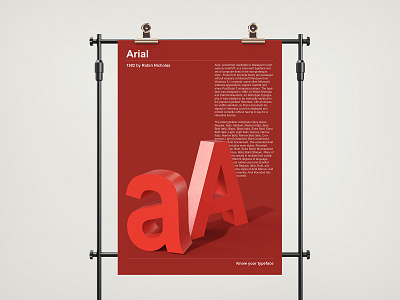 Typography Poster: Arial 3dposter 3dtext arial design design jombie design zombie graphic graphic design graphicdesign graphics knowyourtypeface poster sushant sushant kumar rai texture typeface typography ui uiux ux