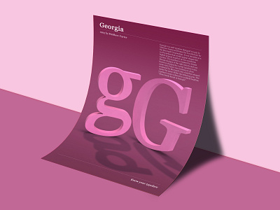 Typography Poster: Georgia