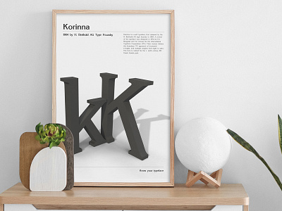 Typography Poster: Korinna