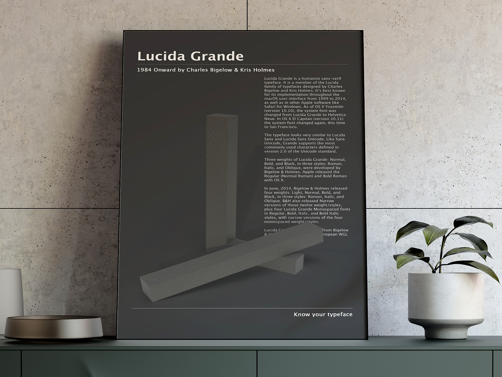Typography Poster Lucida Grande by Sushant Kumar Rai on Dribbble