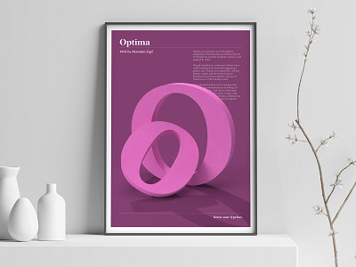 Typography Poster: Optima