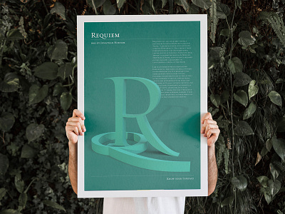 Typeface Poster: Requiem