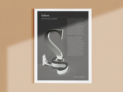 Typeface Poster: Sabon