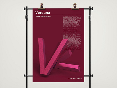 Typeface Poster: Verdana 3d poster 3dtext art artwork design design jombie design zombie follow me graphic graphics design illustration knowyourtypeface light and shadow poster art sushant sushant kumar rai typeface typogaphy typography poster verdana