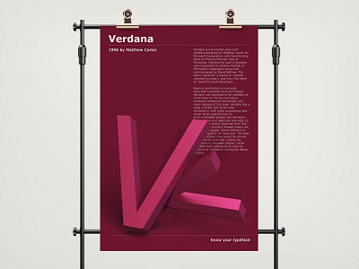 Typeface Poster: Verdana