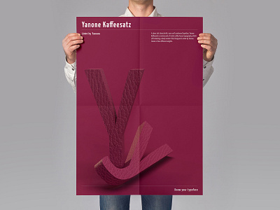 Typeface Poster: Yanone Kaffeesatz