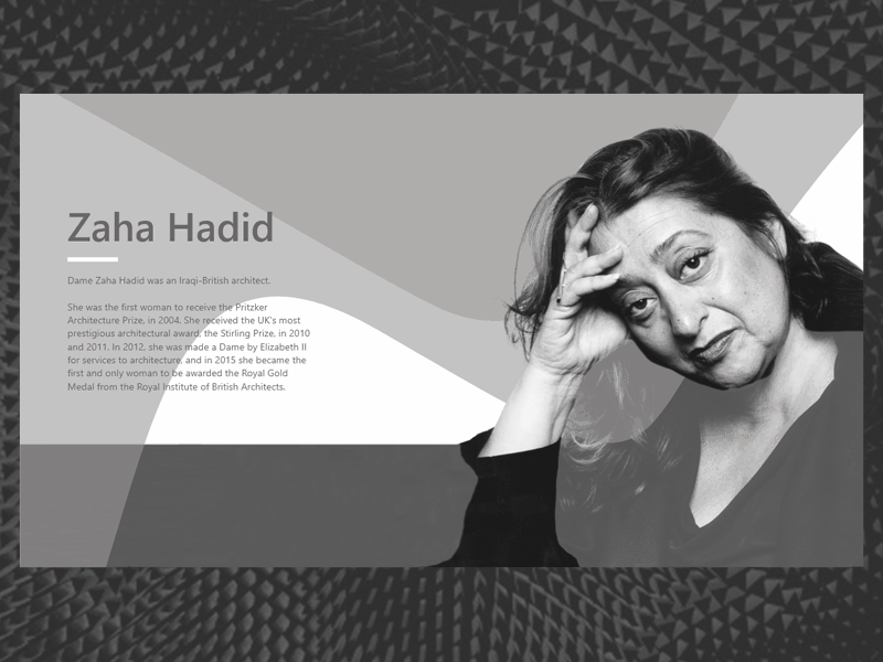 Zaha Hadid, Queen of the Curve architecture curve design jombie digital architecture poster respect sushant sushant kumar rai tribute web desgin zahahadid
