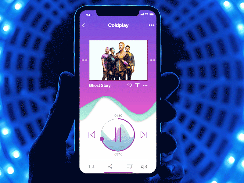 Music Player adobe xd animation app design application daily 100 daily 100 challenge dailyui dailyui 009 design jombie interaction interaction design micro interaction mobile app music player music player app sushant sushant kumar rai ui uiux ux