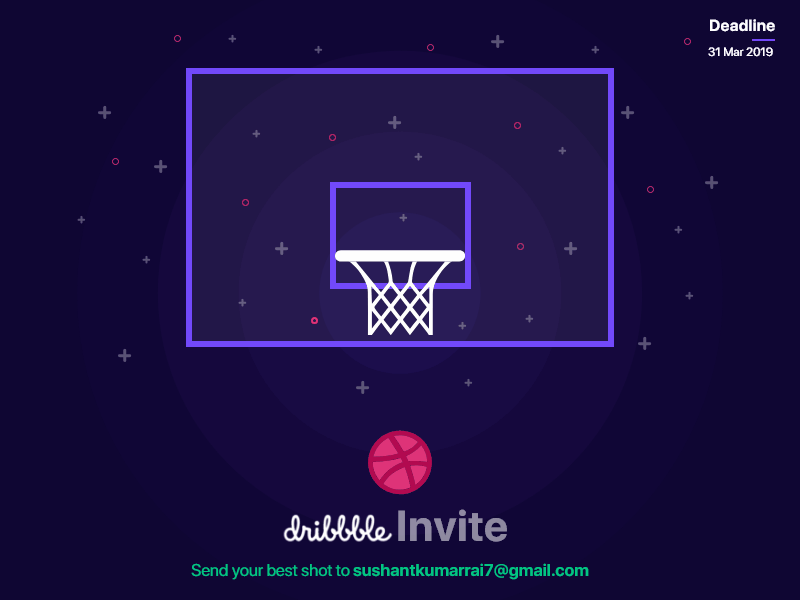 One Dribbble Invite adobe xd animation design jombie dribbble ball dribbble invite giveaway graphics illustration interaction interaction design invite micro interaction one sushant sushant kumar rai ui uiux ux