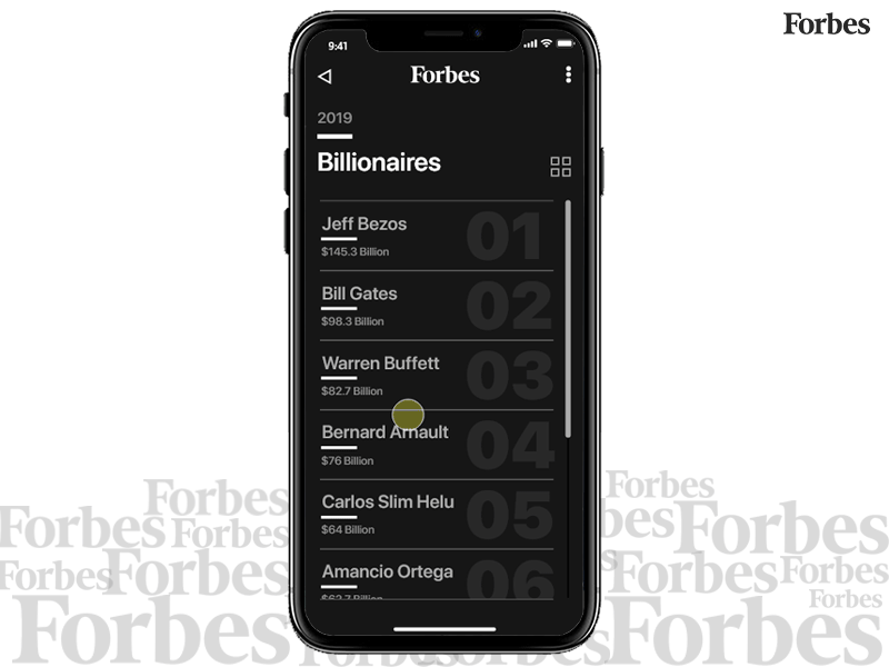 Leaderboard 2019 adobe xd animation billionaire daily 100 daily 100 challenge dailyui dailyui 019 design jombie forbes interaction leader board leaderboard micro interaction sushant sushant kumar rai top 10 ui uiux ux