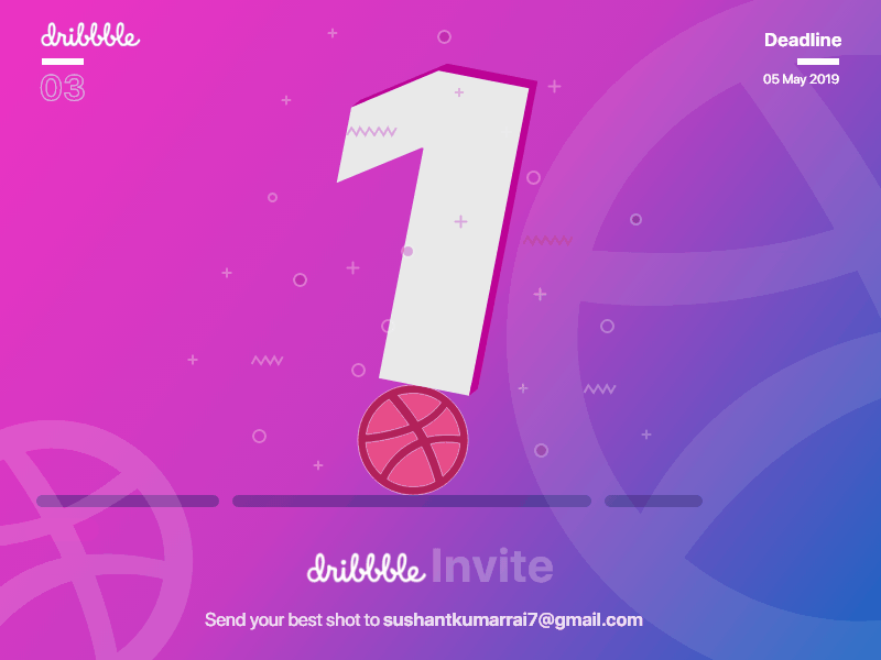 Dribble Invite animation design jombie dribbble dribbble ball dribbble community dribbble invite dribbble invite giveaway illustration invite giveaway one sushant sushant kumar rai