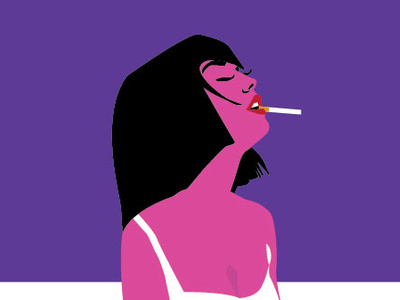 cigarette design flat illustration vector