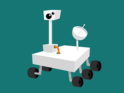 Mars Rover Illustration illustration mars robot rover space