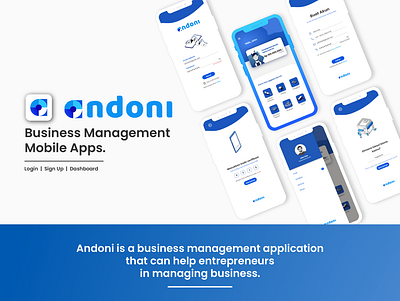 Andoni Business Management Mobile Apps ui design ui ux design