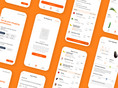 Delissio - Enhancing the Grocery Delivery Experience app concept design product design ui ux