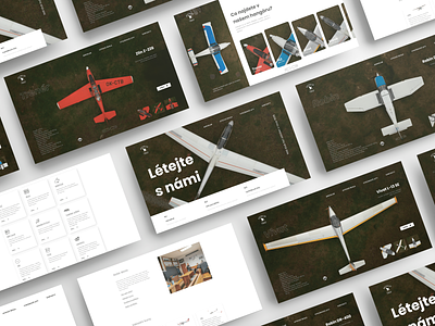 Flying club web design showcase aircraft airplane uidesign webdesign website