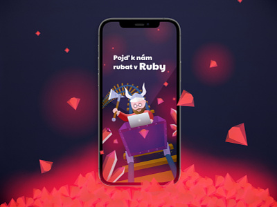Ruby on Rails hiring post design illustraion instagram stories rubyonrails
