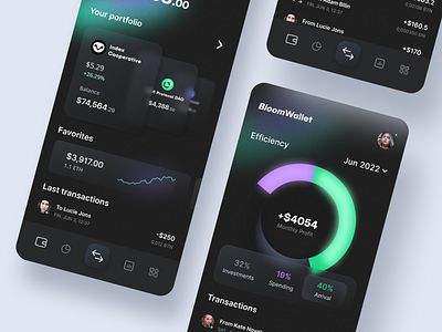 BloomWallet - Concept based on a client proposal