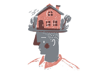 Housekeeper character digital illustration mindfulness mood photoshop portrait
