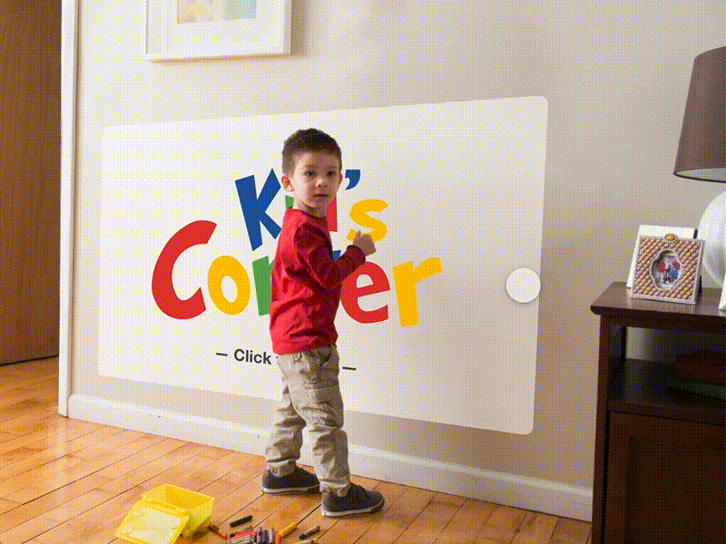 Kid's Corner AR Activity Wall design
