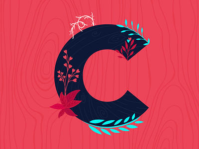 C for 36 Days of Type 05 36daysoftype flatdesign illustration letter typography vector