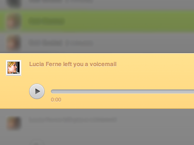 Skype Redesign - Unread Voicemail button grey interface mac orange redesign skype ui