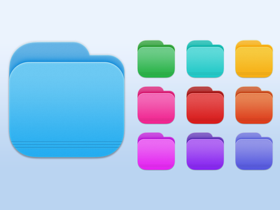 Big Sur Folders [Free Download] big sur dock folder icons macos monterey square icons