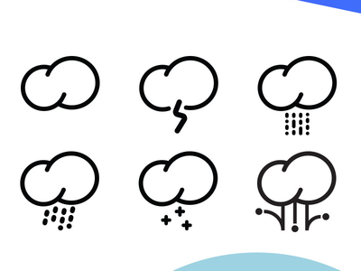 Grey Icons - Close Up cloud freebie hail icon iconset rain snow thunder vector weather wind