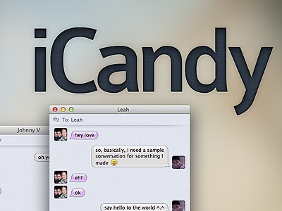 iCandy Release adium apple css gui html icon imessage interface linen message messages texture