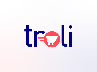 Troli - Brand Identity brand and identity colorful coral delivery groceries app logo minimal shopping uk