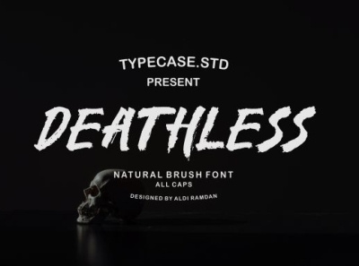 Deathless brush font