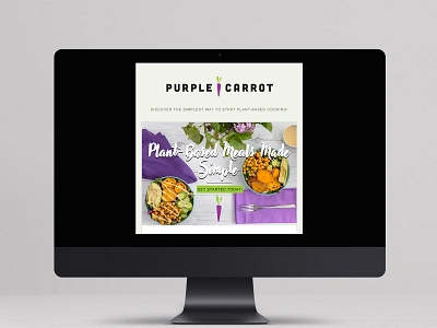 Purple Carrot branding graphic design web