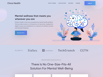 Circa Health Landing page by Sabbiruiux on Dribbble