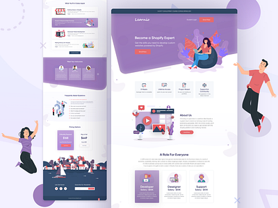 Learnio Homepage Design