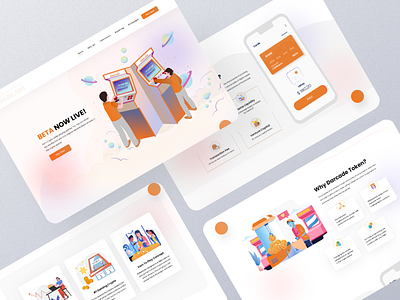 Arcade Game Landing Page agency landing page arcade game game landing page illustration landing page landing page design ui ux design ux designer website