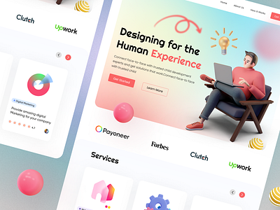 Portfolio Landing page agency landing page illustration landing page landing page design landing page ui portfolio landing page portfolio website troikagency ui ux design uiuxdesign webpage design website website design