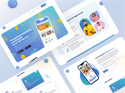 Automated Cashback Homepage about us section agency landing page automated cashback homepage contact us section header section illustration landing page service section testimonial section ui ui ux design uiuxdesign ux designer website