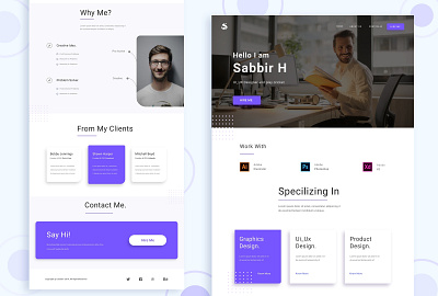 User Profile Landing Page landing page ui deisgn uiux designer uiuxdesign user profile ux design ux designer