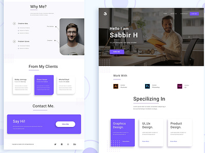 User Profile Landing Page