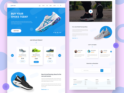 Best Shoe Landing Page best shoe landing page casual shopping e commerce ecommerce fitness industry fitness items landing page nike shoes ui design uiux design ux design ux designer web design website