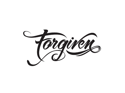 Forgiven Tattoo Design design tattoo typography