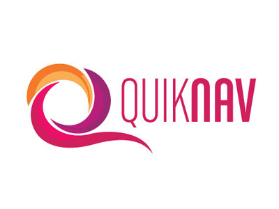 QuikNav Final Logo branding design logo web