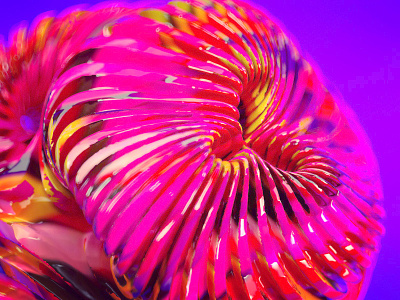Sphere colour explosion art 3D