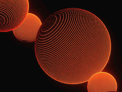 Creating 3D spheres that look 2D 2d 3d 3dsmax abstract animation cinema4d design digital art flat graphic design modeling motion graphics spheres ui