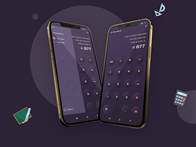 Simple Calculator app ui | Calculator app Soft UI app calculator app ui color creative color ios app ios application iphone x max app minimal nurmeprisom product design scientific calculator soft ui ui ui design ux