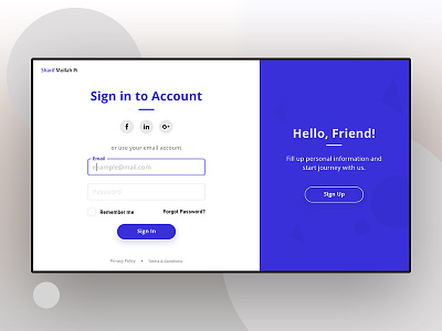 Sign in / Sign up UI